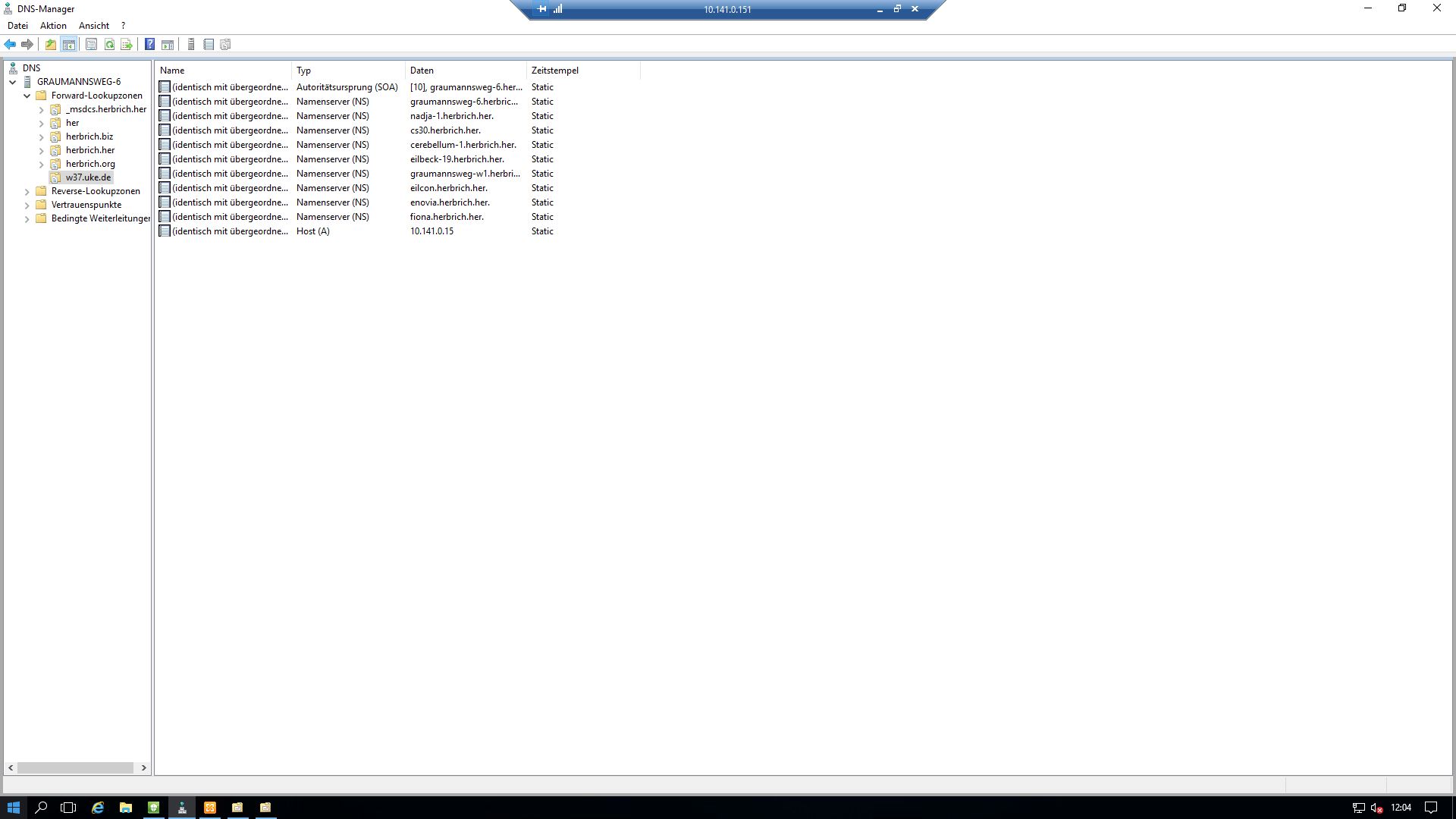 Der UKE Hack auf einen der internen DNS-Server im JenniNet!